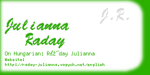 julianna raday business card